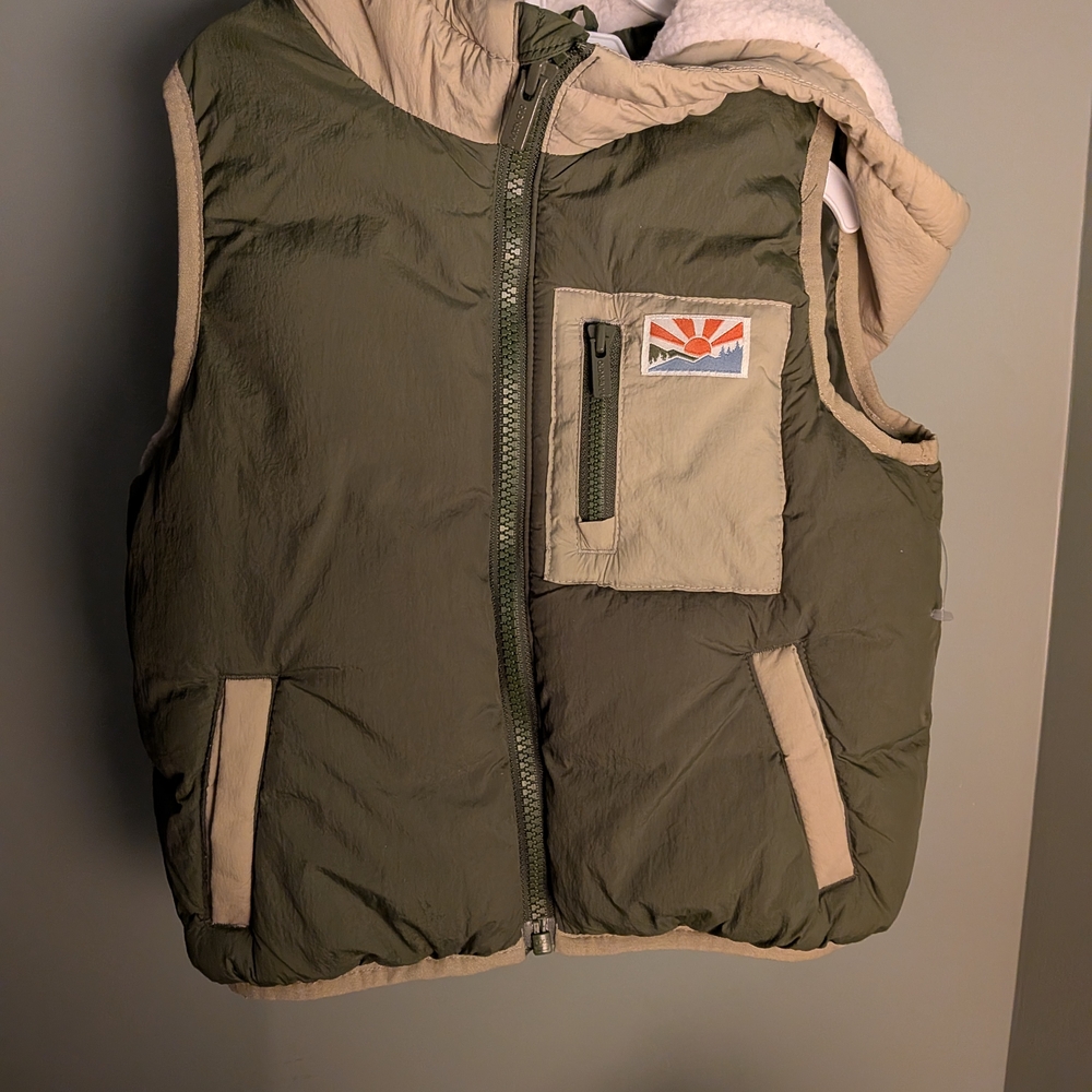Old Navy Two-Tone Green Kids Vest